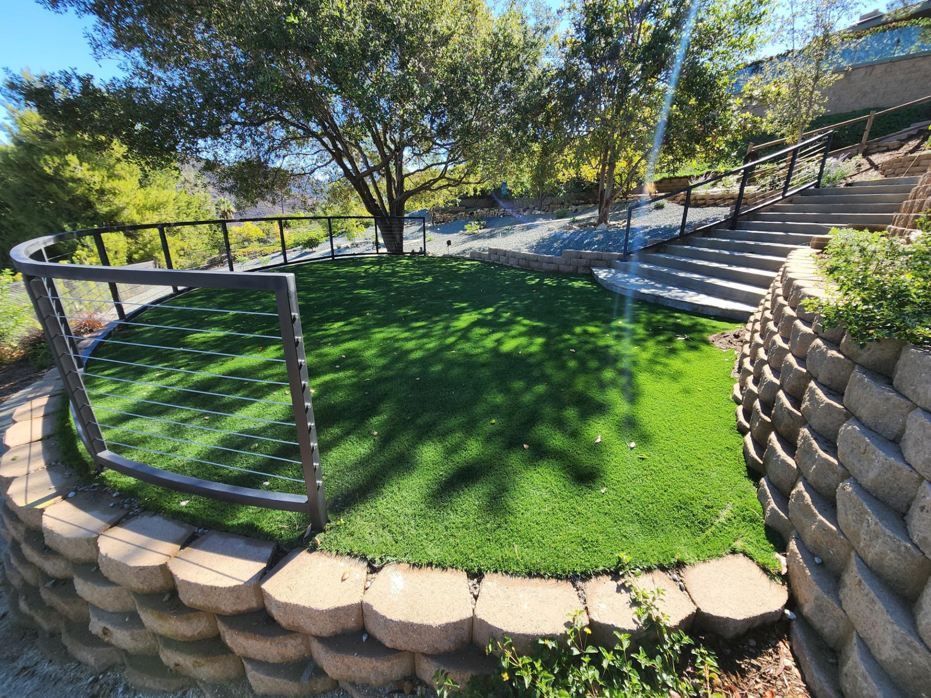 Hardscape craftsmanship detail